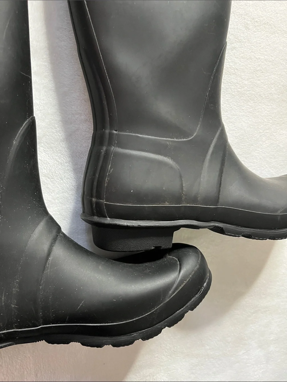 Hunter size 9 Original Tall Matte Black Waterproof Rain Boots - Picture 5 of 13